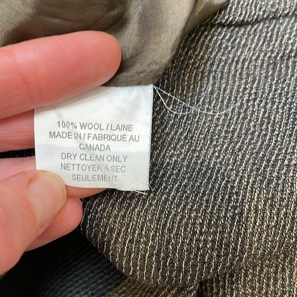 Vivian Shyu wool textured brown dress pants straight leg side zipper size 6 - Picture 10 of 12